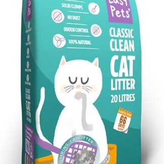 Easypets Classic 5in1 Kattenbakvulling - 20L - Klontvormend kattengrit - Zonder geur - 100% stofvrij - Natuurlijk